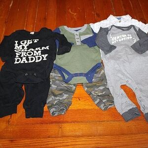 Baby Boy Outfit Bundle - 3-6 Months - Cat & Jack & More - 6 Piece Wardrobe Lot